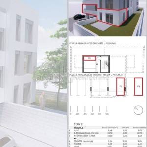 PETRČANE - DVOSOBAN APARTMAN - 78,48 m2  "B1"