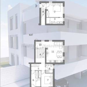PETRČANE - TROSOBAN APARTMAN - 111,90 m2 "B4"