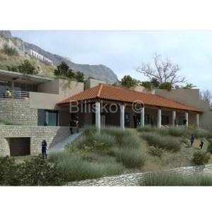 Podstrana prodaja zemljište pogled na more projekt za vilu