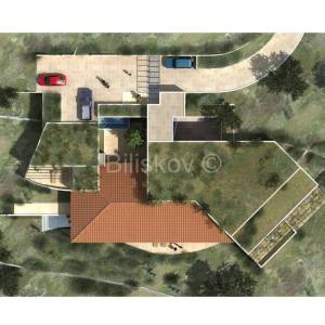 Podstrana prodaja zemljište pogled na more projekt za vilu