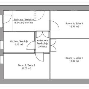 Poreč, Prodaje se stan s 3 spavaće sobe