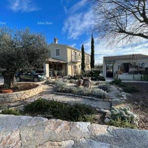 Prekrasna rustikalna kuća s bazenom i manjim dodatnim objektom-pool house, Svetvinčenat!