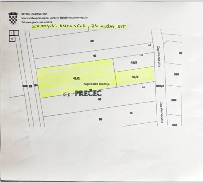 PRILIKA! Brckovljani - Prečec, zemljište 5.080m2, blizu želj. stanice