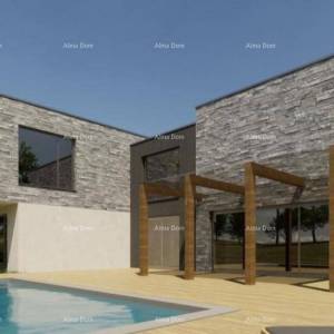 Prodaja - građevinsko zemljište s dozvolom, gradnja može početi odmah! Kanfanar!