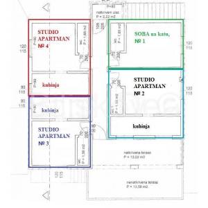 Prodaja, Jasenice, stambeno turistički objekt sa pogledom na more