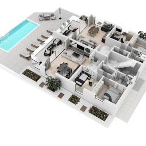 Prodaja, Pag, luksuzna novogradnja, trosoban stan, prvi red do mora