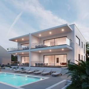 Prodaja, Pag, novogradnja, trosoban penthouse, prvi red do mora