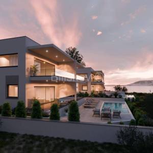 Prodaja, Pag, novogradnja, trosoban penthouse, prvi red do mora