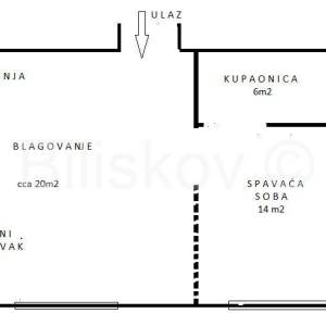 Prodaja, Zagreb, blizina Draškovićeve ulice, dvosoban stan, centar