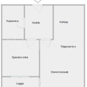 Prodaja, Zagreb, Lanište, dvosoban stan,1.kat, loggia, garaža