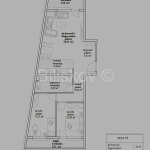 Prodaja, Zagreb, Rudeš, novogradnja, trosoban stan, loggia