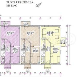Prodaja,Hrvatski Leskovac,3 troetažna stana,ukupno 334.50 m2, roh bau 