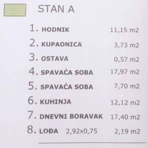 Pula – renoviran dvosobni stan u centru, 72,83 m²