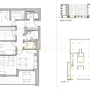 Rijeka, Donji Zamet, kvalitetna novogradnja, 3s+db, lođa, pogled