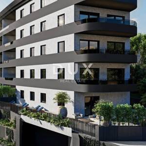 RIJEKA, KANTRIDA – stan od 140m2 u luksuznoj novogradnji samo 250 metara od mora s garažom i panoramskim pogledom na more...