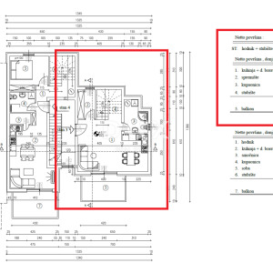RIJEKA, PEHLIN, PODMURVICE- dvoetažni stan 101.24m2 u novogradnji s pogledom na more, DB+2S.- STAN 3D