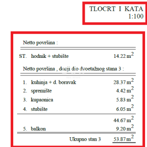 RIJEKA, PEHLIN, PODMURVICE- dvoetažni stan 101.24m2 u novogradnji s pogledom na more, DB+2S.- STAN 3D