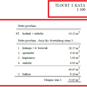 RIJEKA, PEHLIN, PODMURVICE- dvoetažni stan 101.24m2 u novogradnji s pogledom na more, DB+2S.- STAN 3L