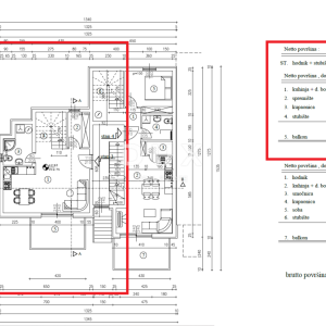 RIJEKA, PEHLIN, PODMURVICE- dvoetažni stan 101.24m2 u novogradnji s pogledom na more, DB+2S.- STAN 3L