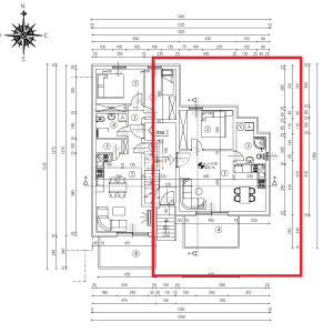 RIJEKA, PEHLIN, PODMURVICE- stan 53,,92m2 u novogradnji s pogledom na more, DB+1S, prizemlje- STAN 1D