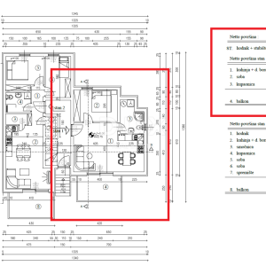 RIJEKA, PEHLIN, PODMURVICE- stan 53,,92m2 u novogradnji s pogledom na more, DB+1S, prizemlje- STAN 1D