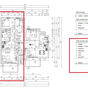 RIJEKA, PEHLIN, PODMURVICE- stan 62,85m2 u novogradnji s pogledom na more, DB+2S, prizemlje- STAN 2D