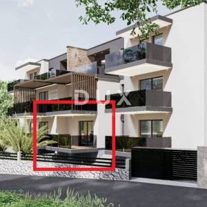 RIJEKA, PEHLIN, PODMURVICE- stan 62,85m2 u novogradnji s pogledom na more, DB+2S, prizemlje- STAN 2D