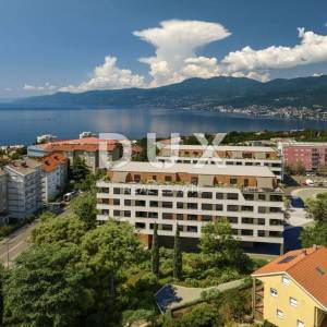 RIJEKA, SRDOČI - 1S+DB u modernoj novogradnji s garažom i pogledom na more 