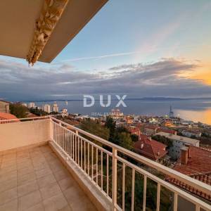 RIJEKA, TRSAT – etaža privatne kuće s očaravajućim pogledom na more, vrhunska pozicija iznad centra Rijeke