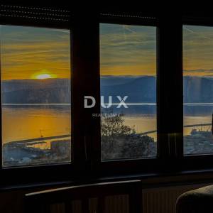 RIJEKA, TRSAT – etaža privatne kuće s očaravajućim pogledom na more, vrhunska pozicija iznad centra Rijeke