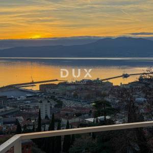 RIJEKA, TRSAT – etaža privatne kuće s očaravajućim pogledom na more, vrhunska pozicija iznad centra Rijeke