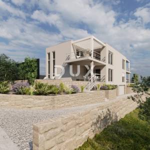 ŠIBENIK, VODICE - Dvojna kuća s bazenom i panoramskim pogledom na more