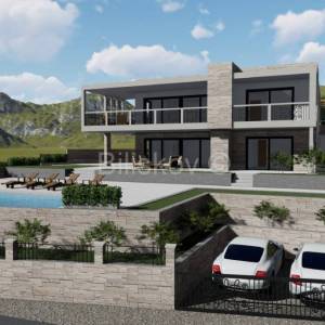 Šolta Nečujam,1.red - parcela s projektom za luksuznu vilu