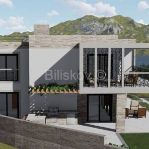 Šolta Nečujam,1.red - parcela s projektom za luksuznu vilu