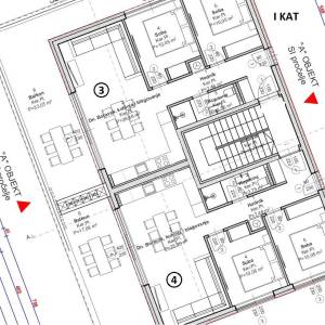 Stara Novalja, 74m2, 3s, 1.kat, pogled na more!