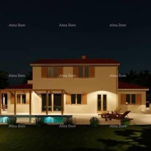 TINJAN – Kuća u izgradnji s bazenom i velikom parcelom u srcu Istre