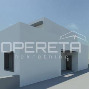 Zemljište 451 m² s dozvolom za vilu, Trogir, pogled na otok