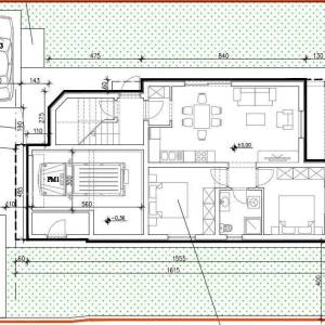 Trososoban stan na 1. katu novogradnji u blizini mora. Blizina hotela Belvedere.