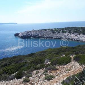 Vis, Komiža, poljoprivredno zemljište uz samo more