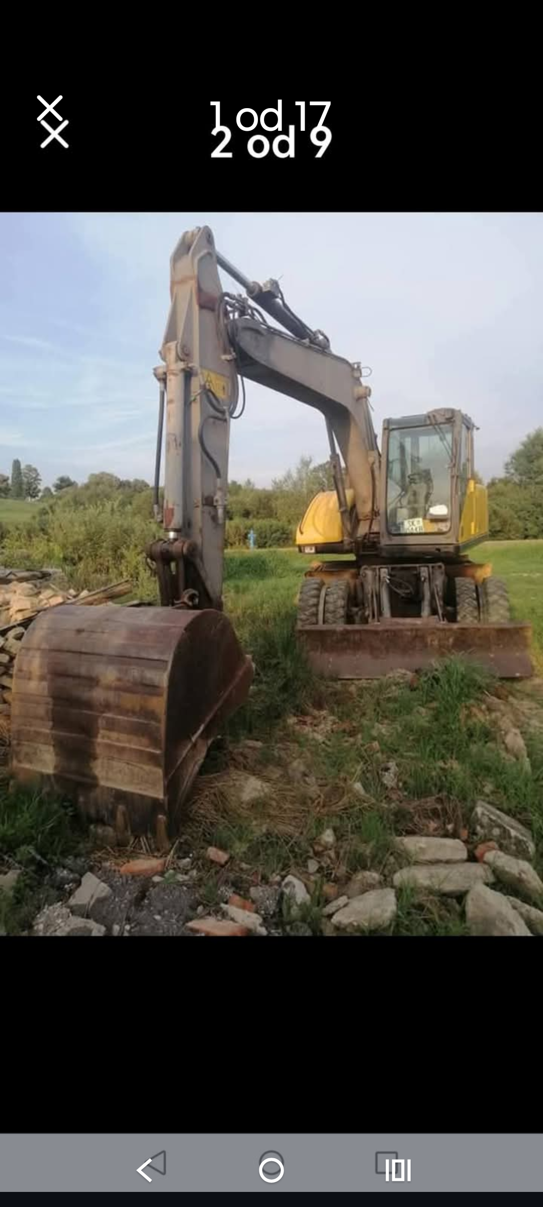 VOLVO BAGER SA MONTABERT PIKAMEROM,ZAMJENA