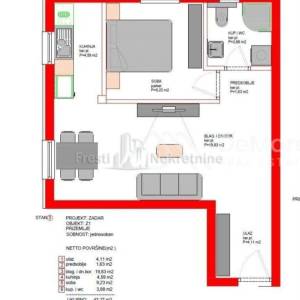 ZADAR-BORIK-NOVOGRADNJA, JEDNOSOBAN 51,38 m2, PARKING, TOP LOKACIJA!