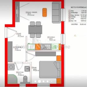 ZADAR- BORIK- NOVOGRADNJA- JEDNOSOBAN 45,28, OSTAVA,PARKING
