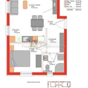 ZADAR - BORIK- S1 STAN U IZGRADNJI 46,86 m2 , PRIZEMLJE, TOP LOKACIJA