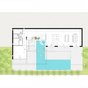 ZADAR, MASLENICA - Građevinsko zemljište s pogledom na more i idejnim projektom