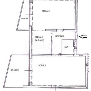 Zagreb, Malešnica,ulica Ante Topića Mimare, trosoban ured