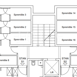 Zamet - dvosobni stan u novogradnji