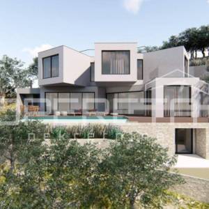 Zemljište s građevinskom dozvolom u Mimicama, 300 m od mora