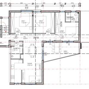 3S stan 87,18 m², 2. kat, velika terasa s pogledom na more – Makarska