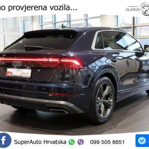 Audi Q8 45 TDI quattro Aut. S line 231 KS, ZRAČ+ACC+360°+GR SJED+KEY+VIRT+LANE