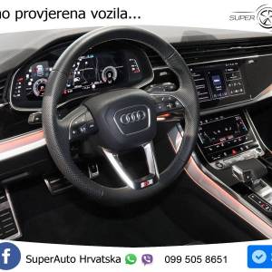 Audi Q8 45 TDI quattro Aut. S line 231 KS, ZRAČ+ACC+360°+GR SJED+KEY+VIRT+LANE